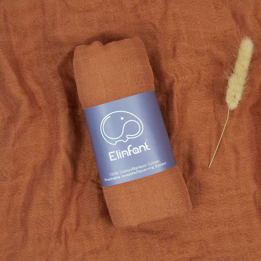 Grand_lange_en_gaze_de_coton Marron