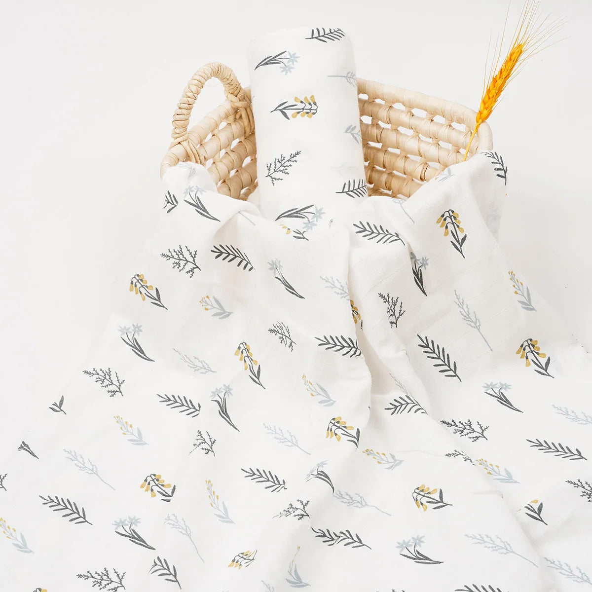 Lange bébé bambou Couverture Feuillage