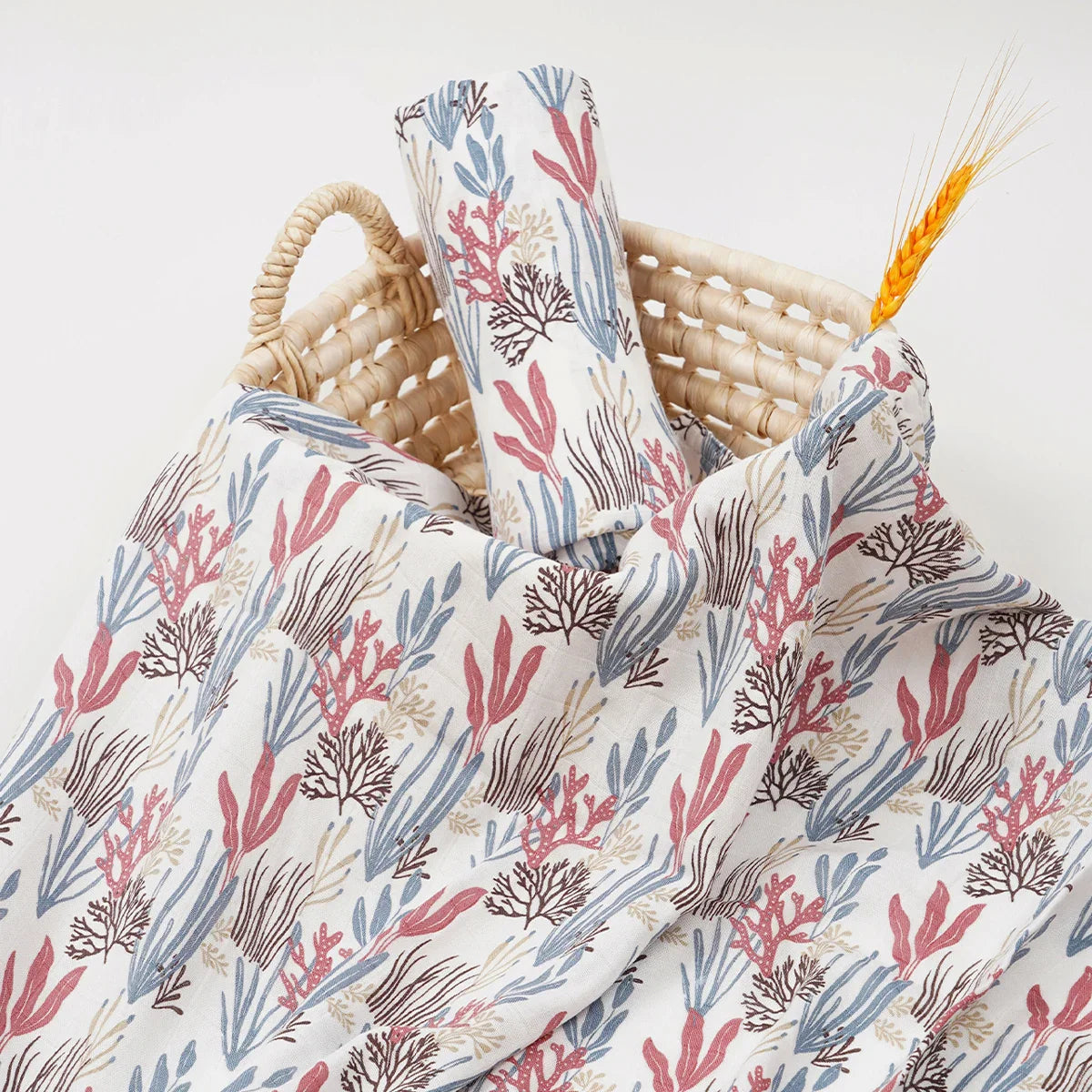 Lange bébé bambou Couverture Feuillage coloré