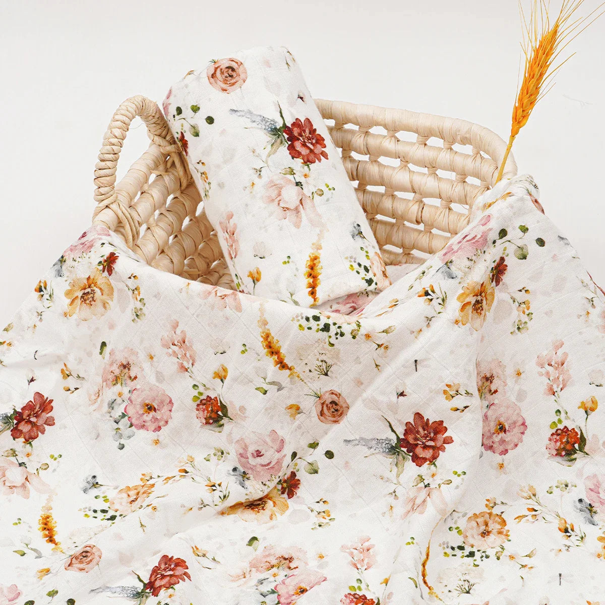 Lange bébé bambou Couverture Fleurs d'automne