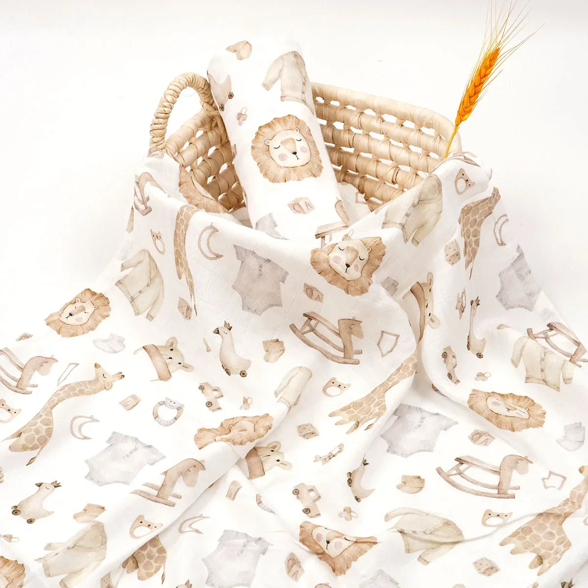 Lange bébé bambou Couverture Motifs variés