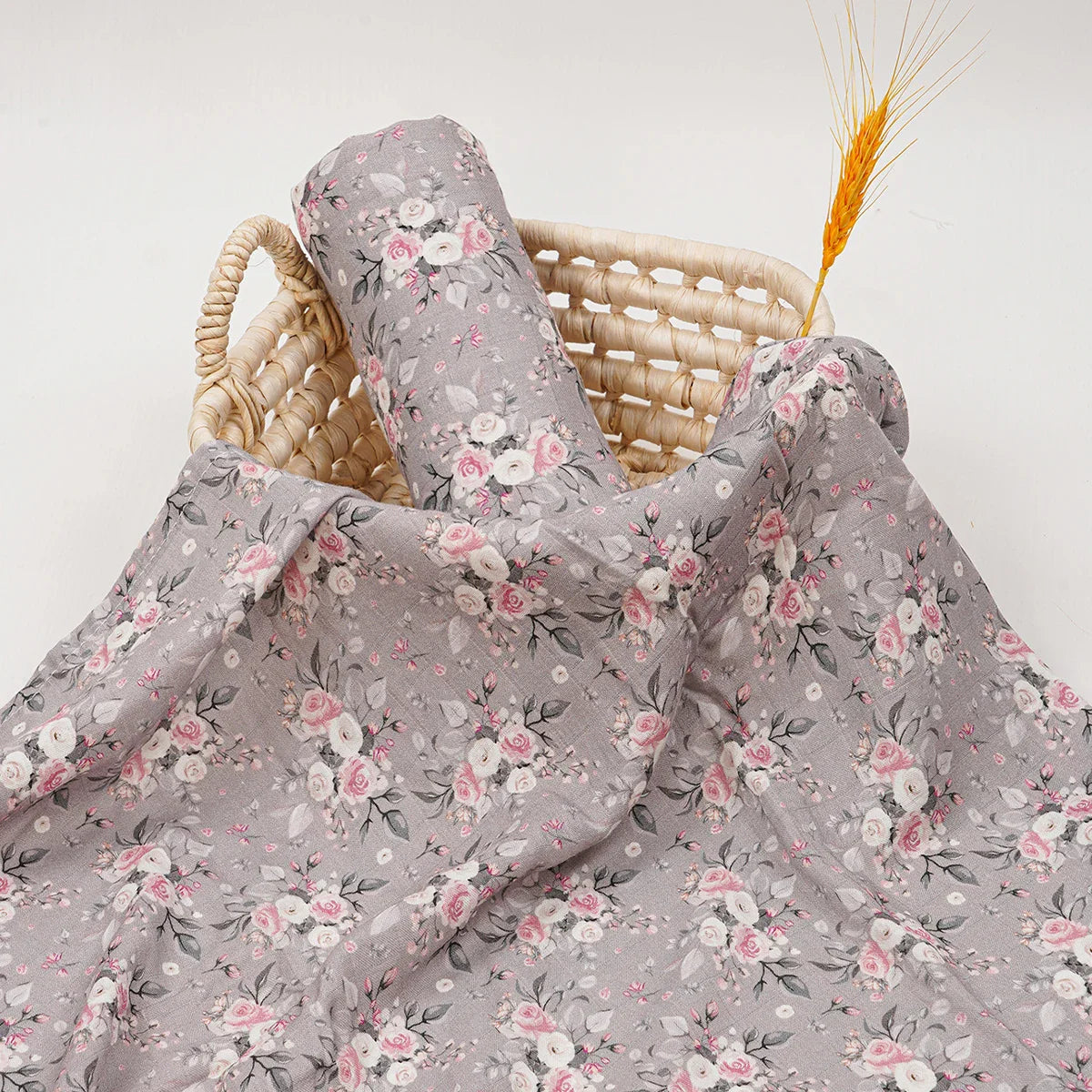 Lange bébé bambou Couverture Rose et Parme