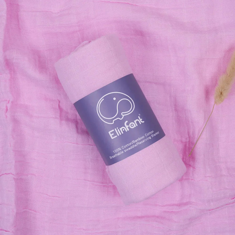 Lange bébé gaze de coton Rose 2