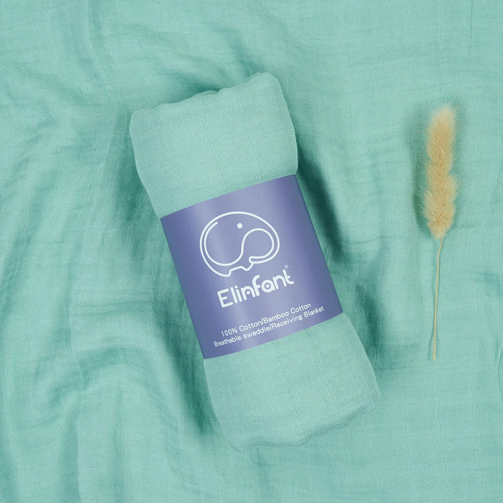 Lange bébé gaze de coton vert