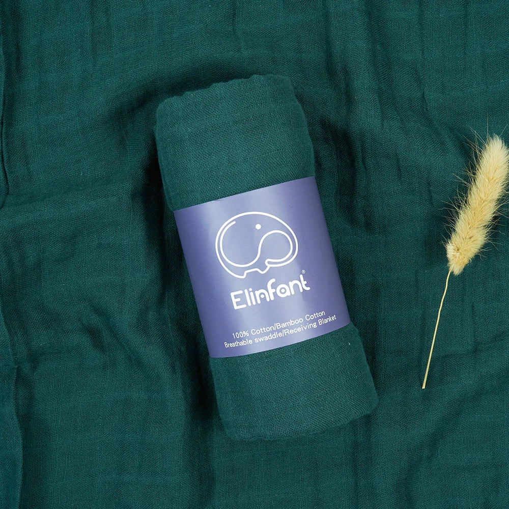 Lange bébé gaze de coton Vert foncé