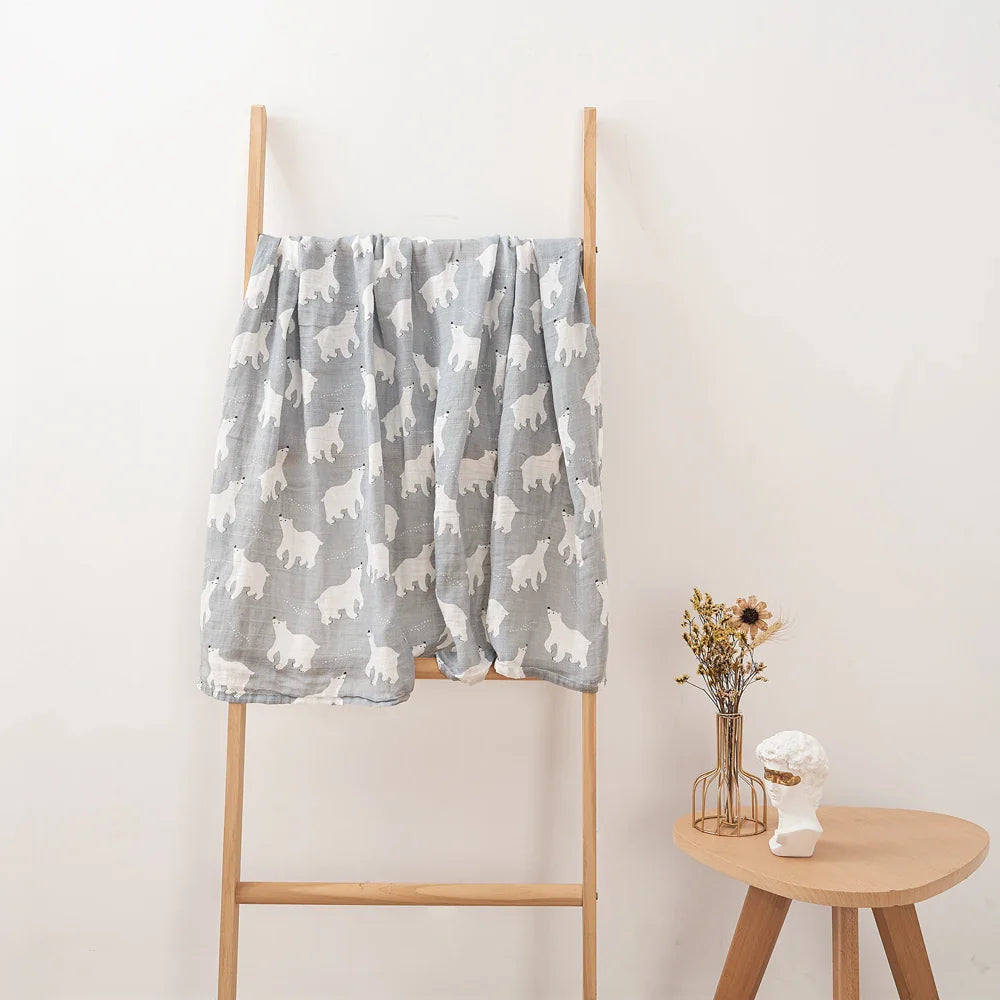 Lange bébé gaze de coton bambou Ours Polaire