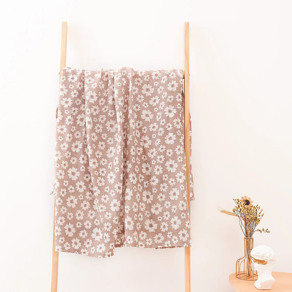 Lange bébé gaze de coton bambou Rose