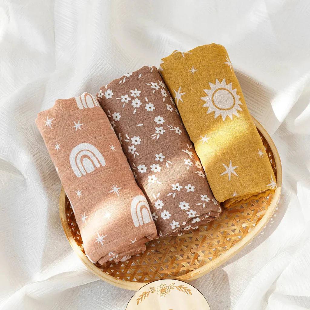 3 langes bébé bambou coton Modèle 3