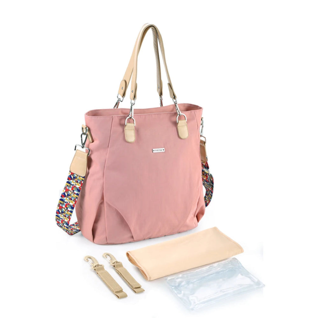 Le sac à langer chic avec compartiment de rangement Rose