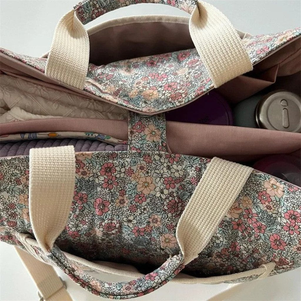 Sac a langer XL Fleuri 3 fermé