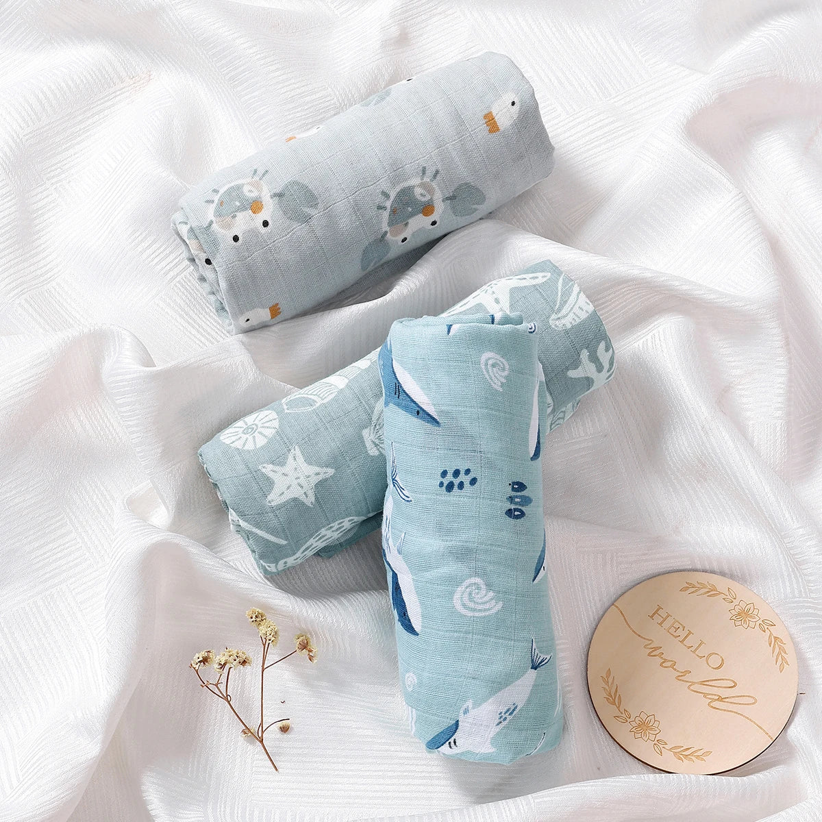 langes bébé tout usages en coton