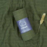 Grand_lange_en_gaze_de_coton Vert Olive