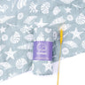 Lange bébé coton 120×110 cm Motif Coquillage