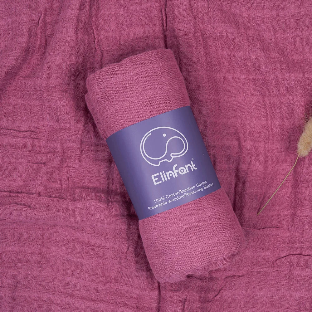 Lange bébé gaze de coton Rose Fushia