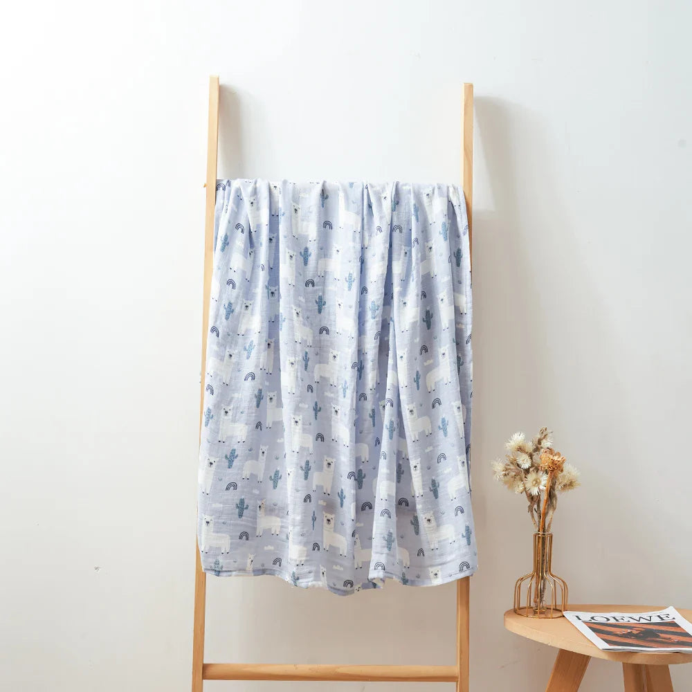 Lange bébé gaze de coton bambou Lama