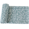 Maxi Lange bébé 120x120cm Modèle vert à fleurs