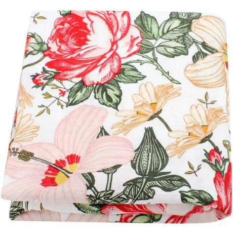 Maxi Lange bébé 120x120cm Modèle Fleurs Rose