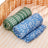 Lot 2 Maxi langes bebe en coton et bambou  Bleu et Vert