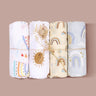 Lot 4 langes bebe enroules motifs Arc en ciel