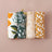 Lot 4 langes bebe enroules motifs Feuilles