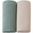 Lot de 2 langes Mousseline  Vert et Beige