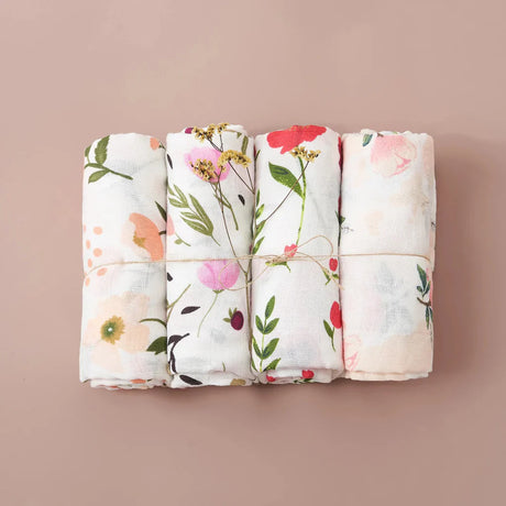 4 langes bambou coton grande taille    Fleuri