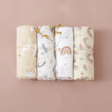 4 langes bambou coton grande taille  grande taille   arc en ciel