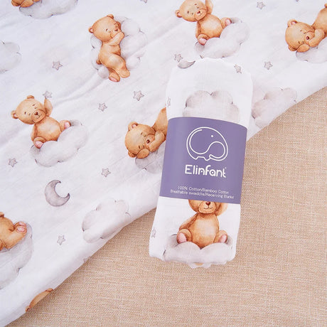 Maxi lange bébé en mousseline – Ourson