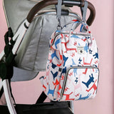 Sac à dos à langer imperméable accroché à la poussette 