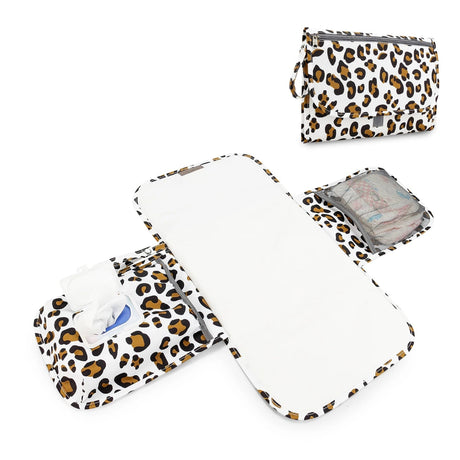 Tapis a langer nomade rangement couche et lingettes