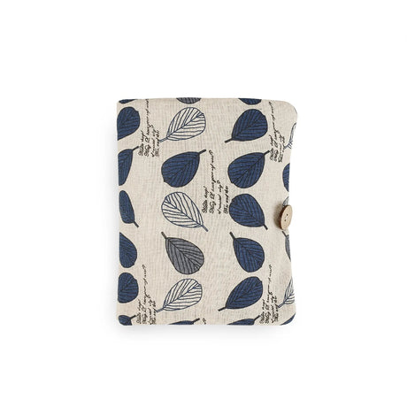 Trousse de toilette bebe - pochette a langer Motifs Feuilles Bleu