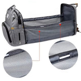 Détail Sac à à dos à langer lit nomade intégré