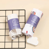 Lange bébé en mousseline de coton motifs geometrique